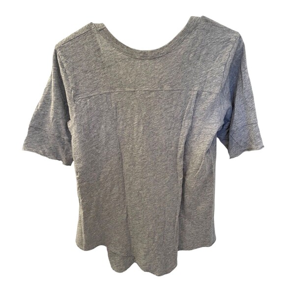 WILT Sz Small Heather Gray High-Low Short Sleeve T-Shirt Top Swing Trapeze Shirt - Picture 2 of 5